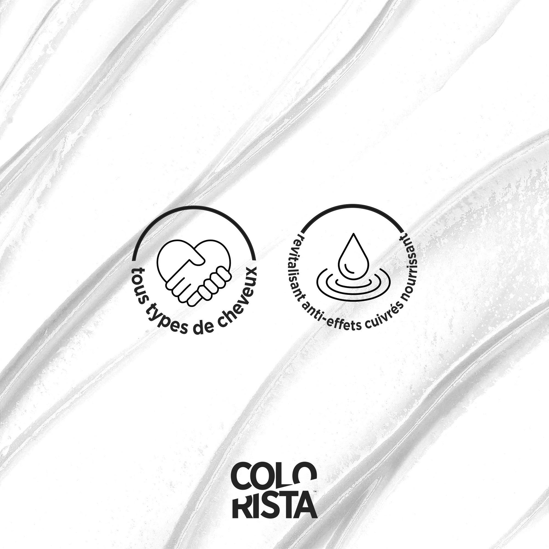 Colorista peut être utilisé sur tous les types de cheveux et inclut un revitalisatn anti-effets cuivrés